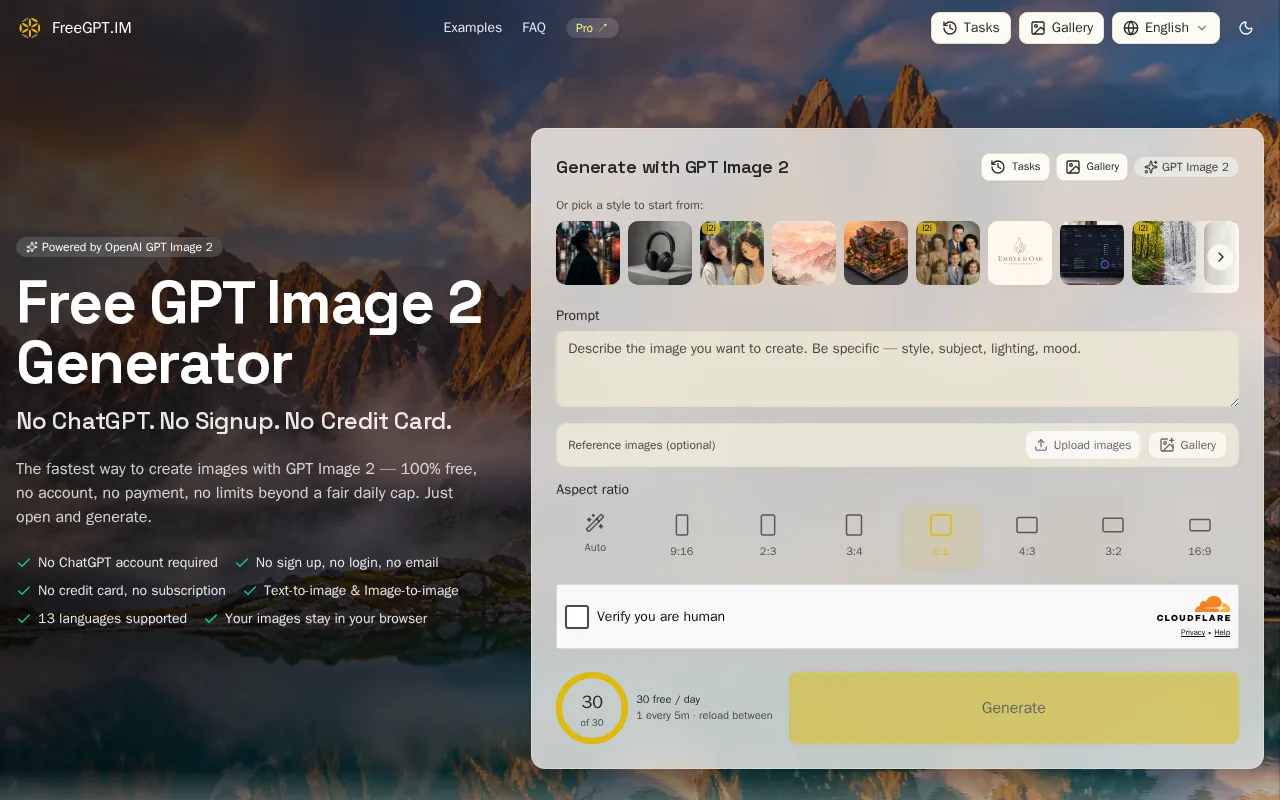 FreeGPT.IM — preview screenshot
