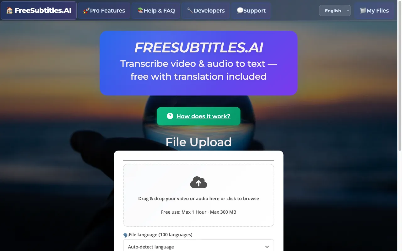 FreeSubtitles.Ai — preview screenshot