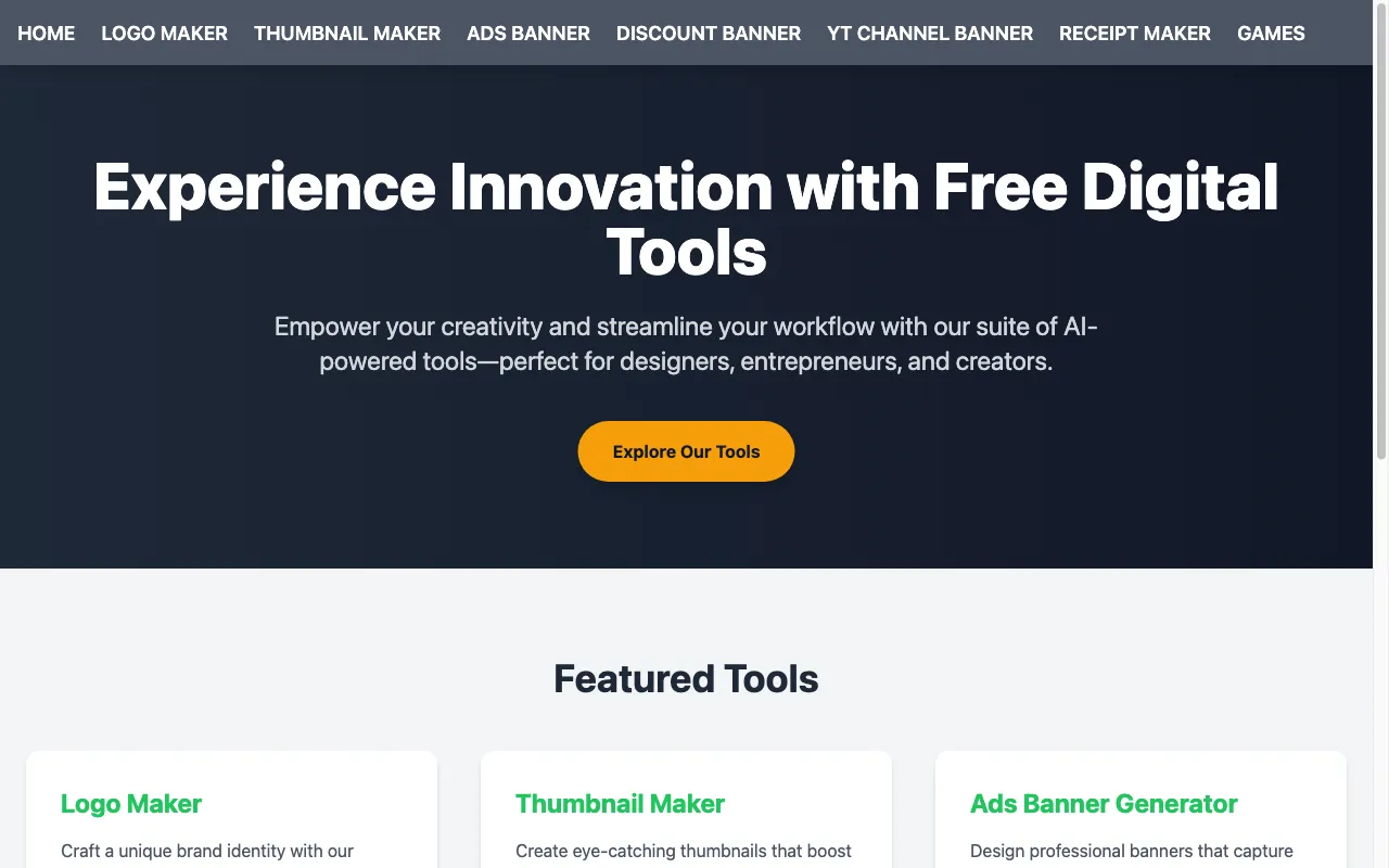 FREE TOOLS PROVIDER — preview screenshot