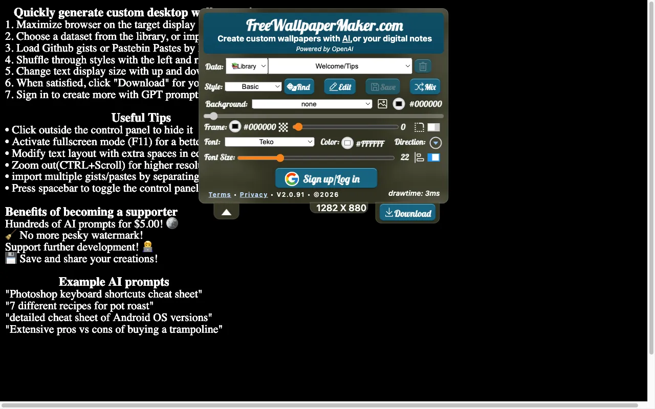 FreeWallpaperMaker.com — preview screenshot