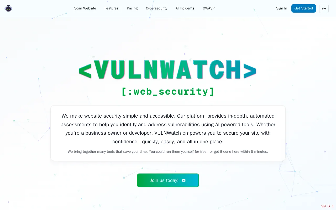 VULNWatch — preview screenshot