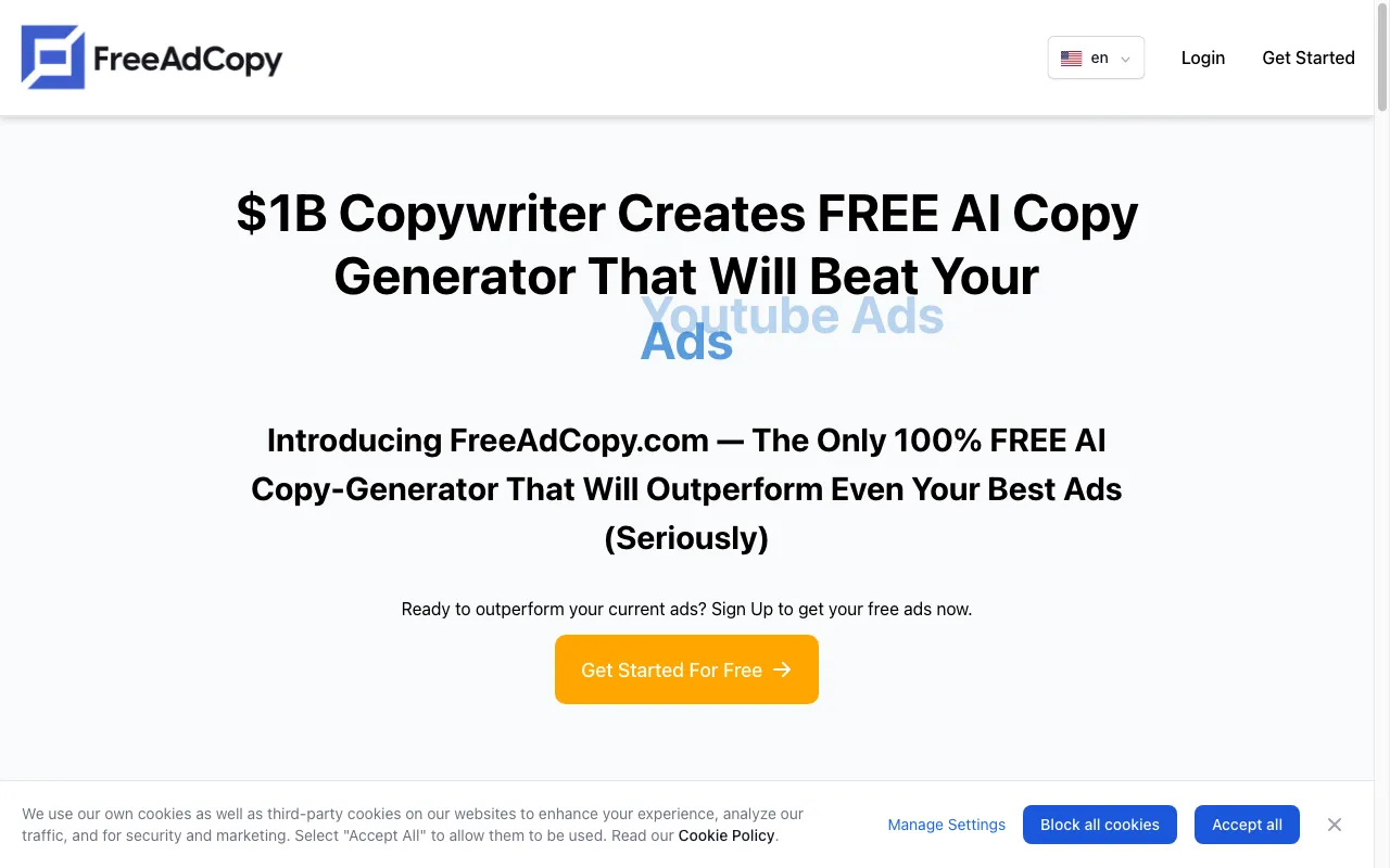 freeadcopy.com — preview screenshot