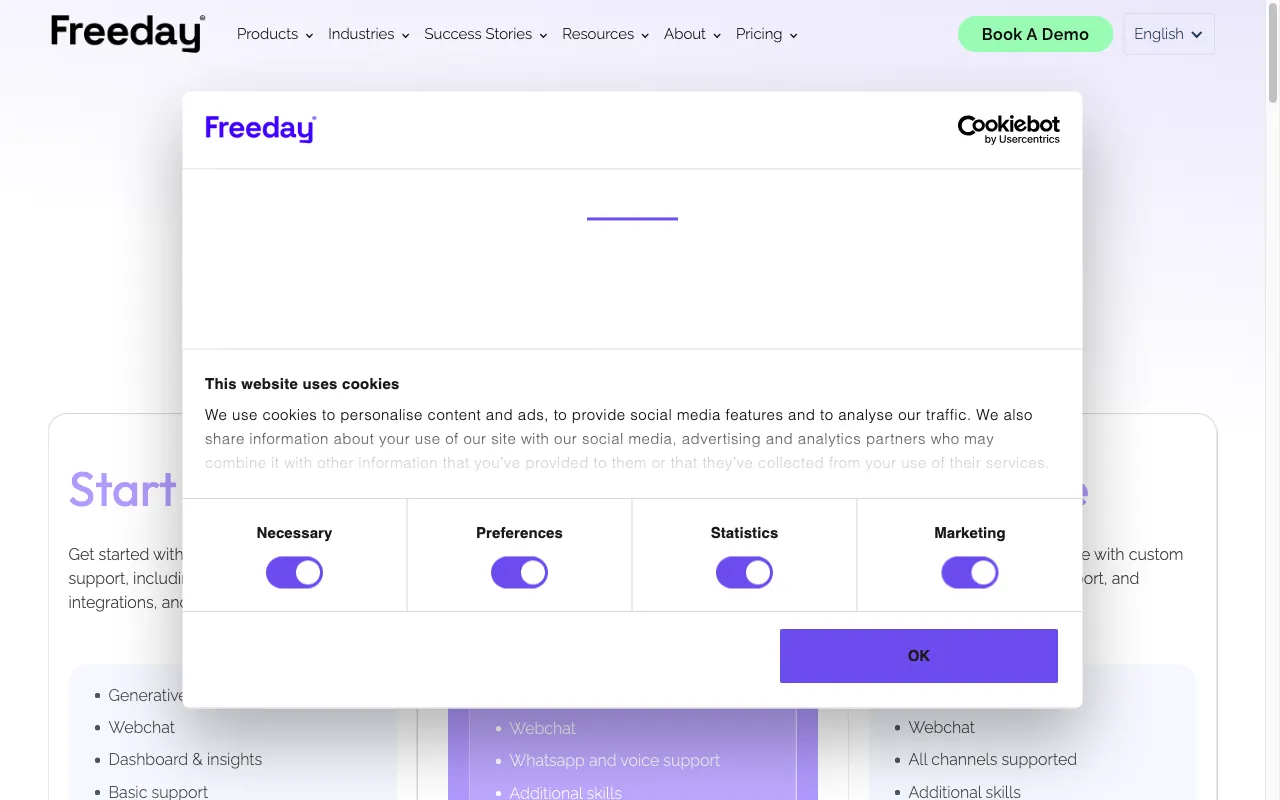 Freeday.ai — pricing page