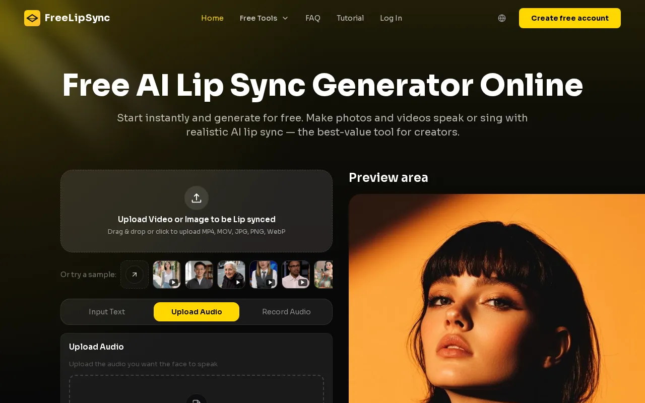 FreeLipSync — preview screenshot
