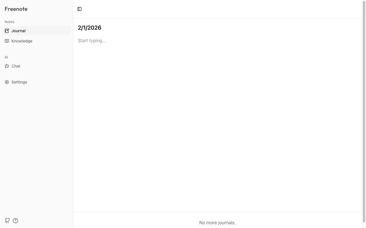 Freenote — preview screenshot