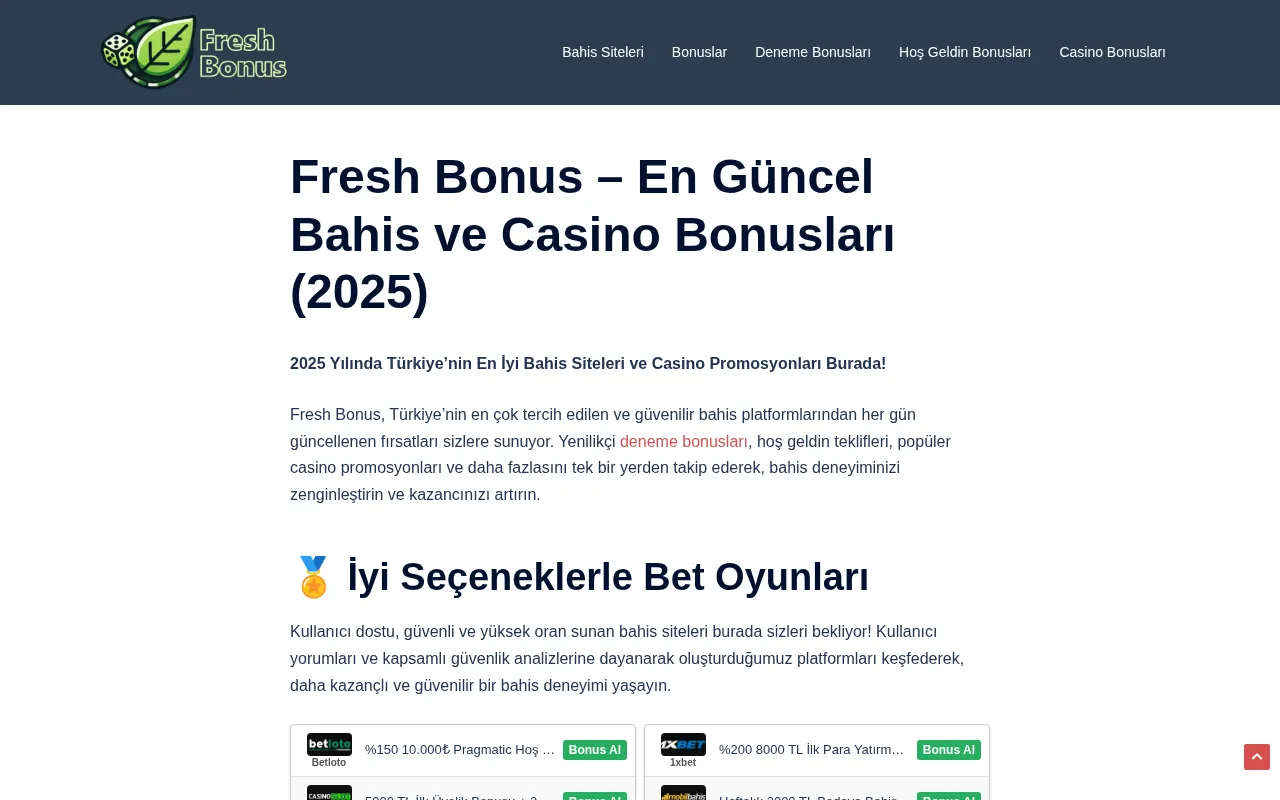 Fresh Bonus — preview screenshot