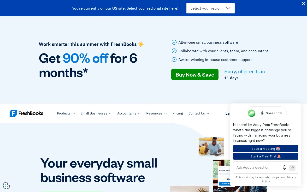 Freshbooks — preview screenshot