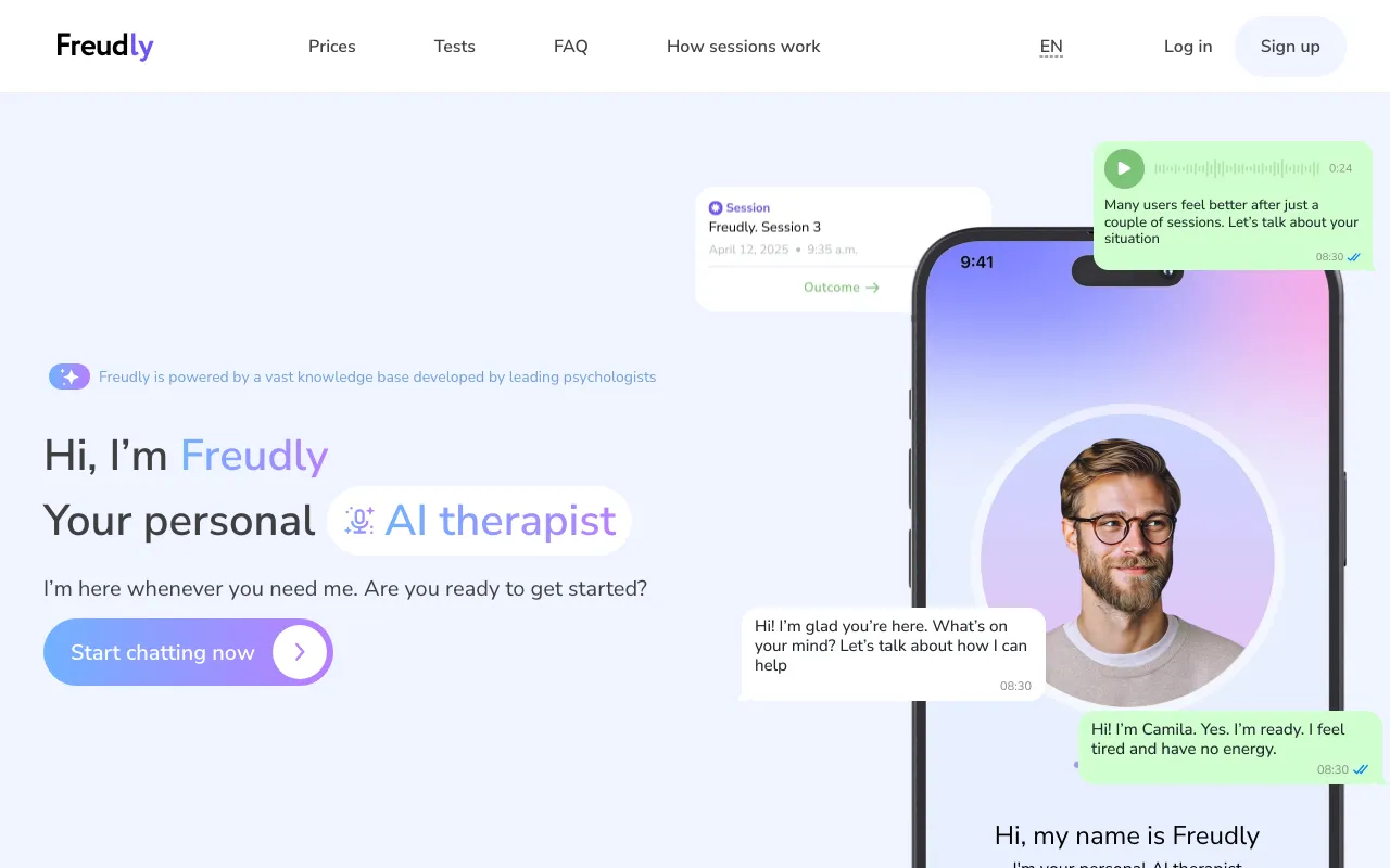 Freudly — preview screenshot