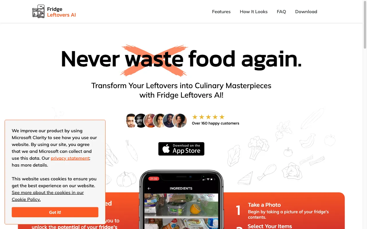 Fridge Leftovers AI — preview screenshot