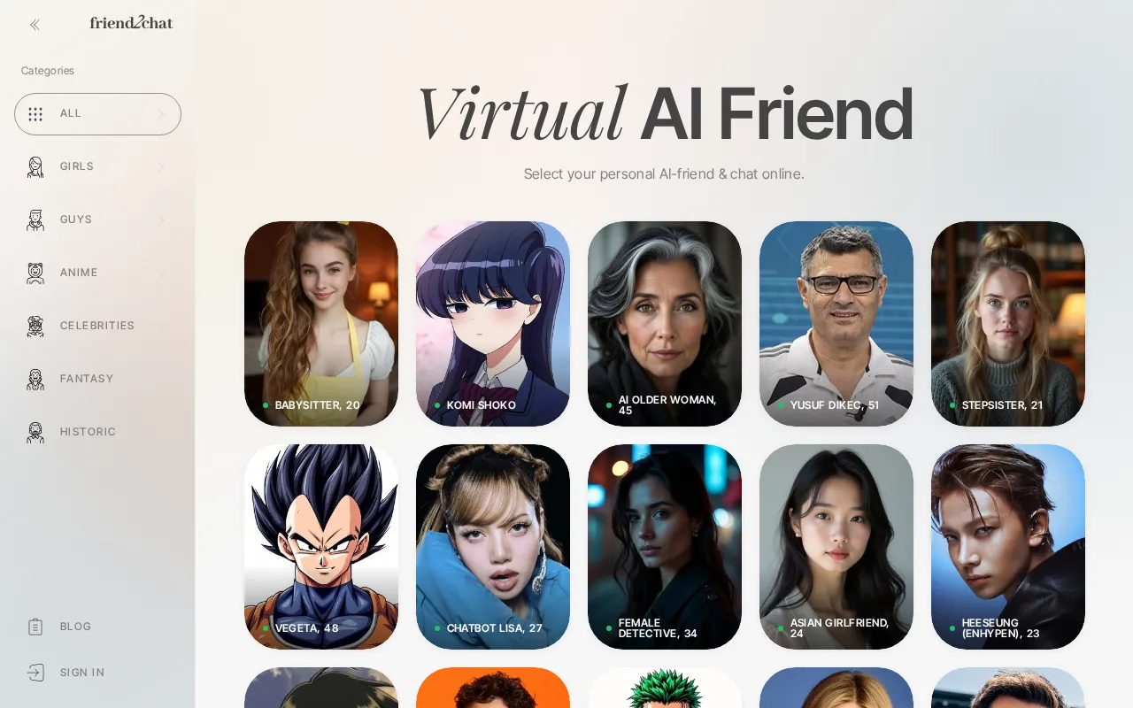 Friend 2 Chat — preview screenshot
