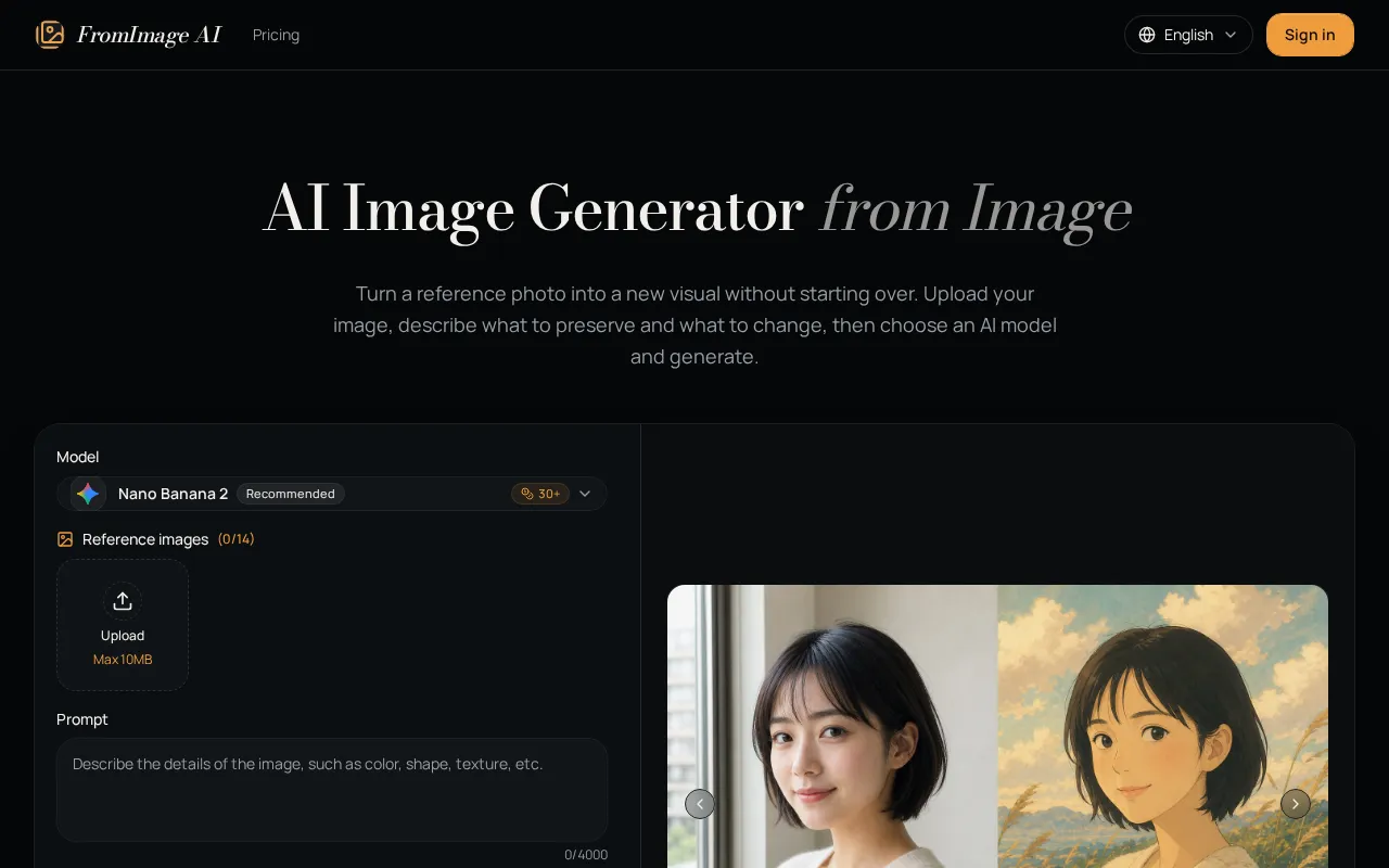 FromImage AI — preview screenshot