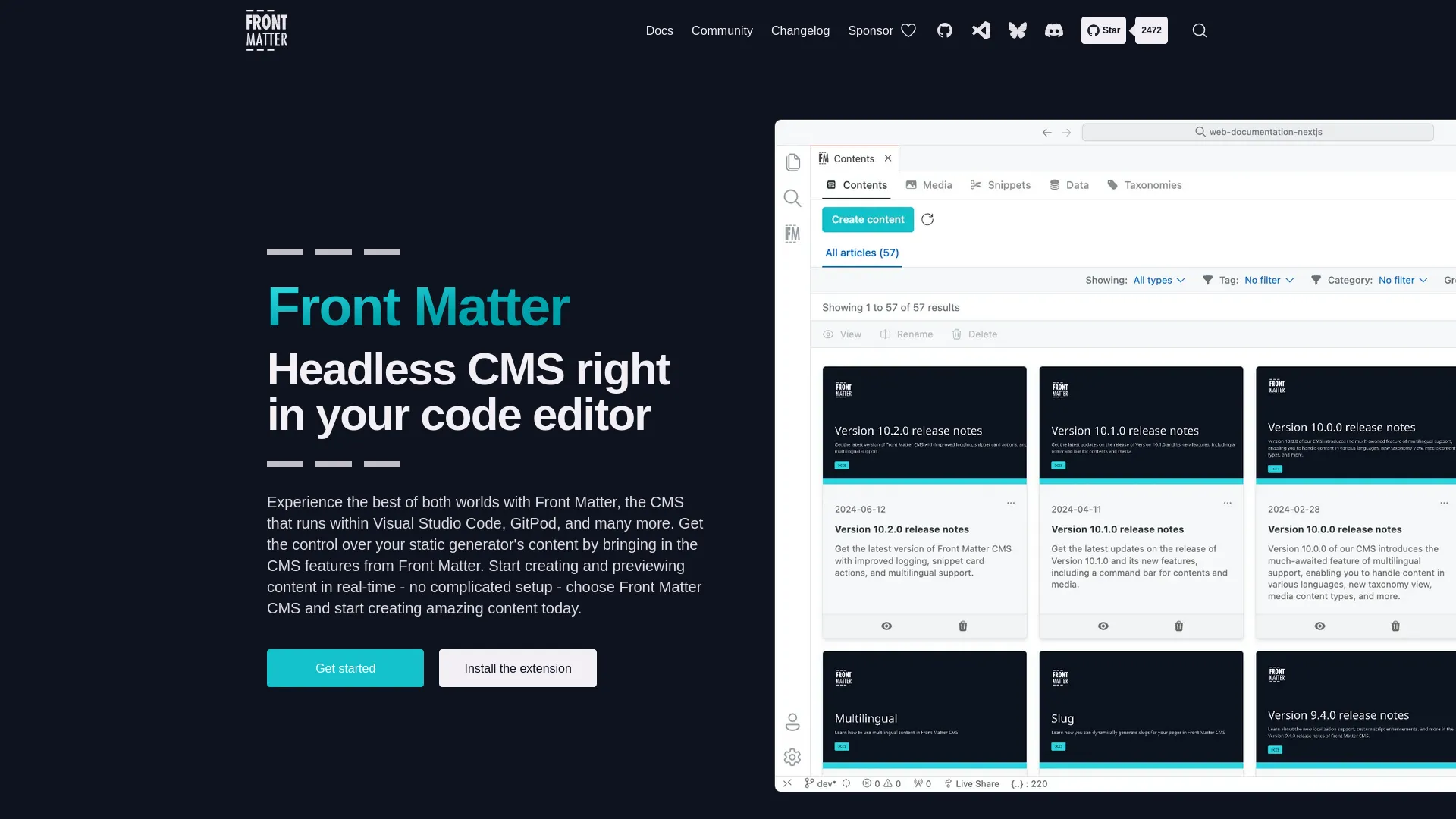 Front Matter — preview screenshot