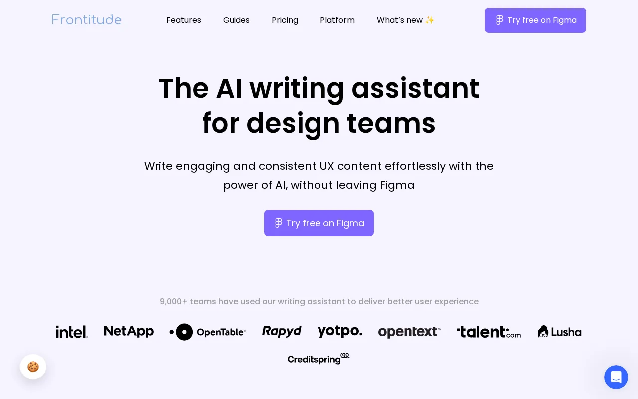 Frontitude's UX Writing Assistant — preview screenshot