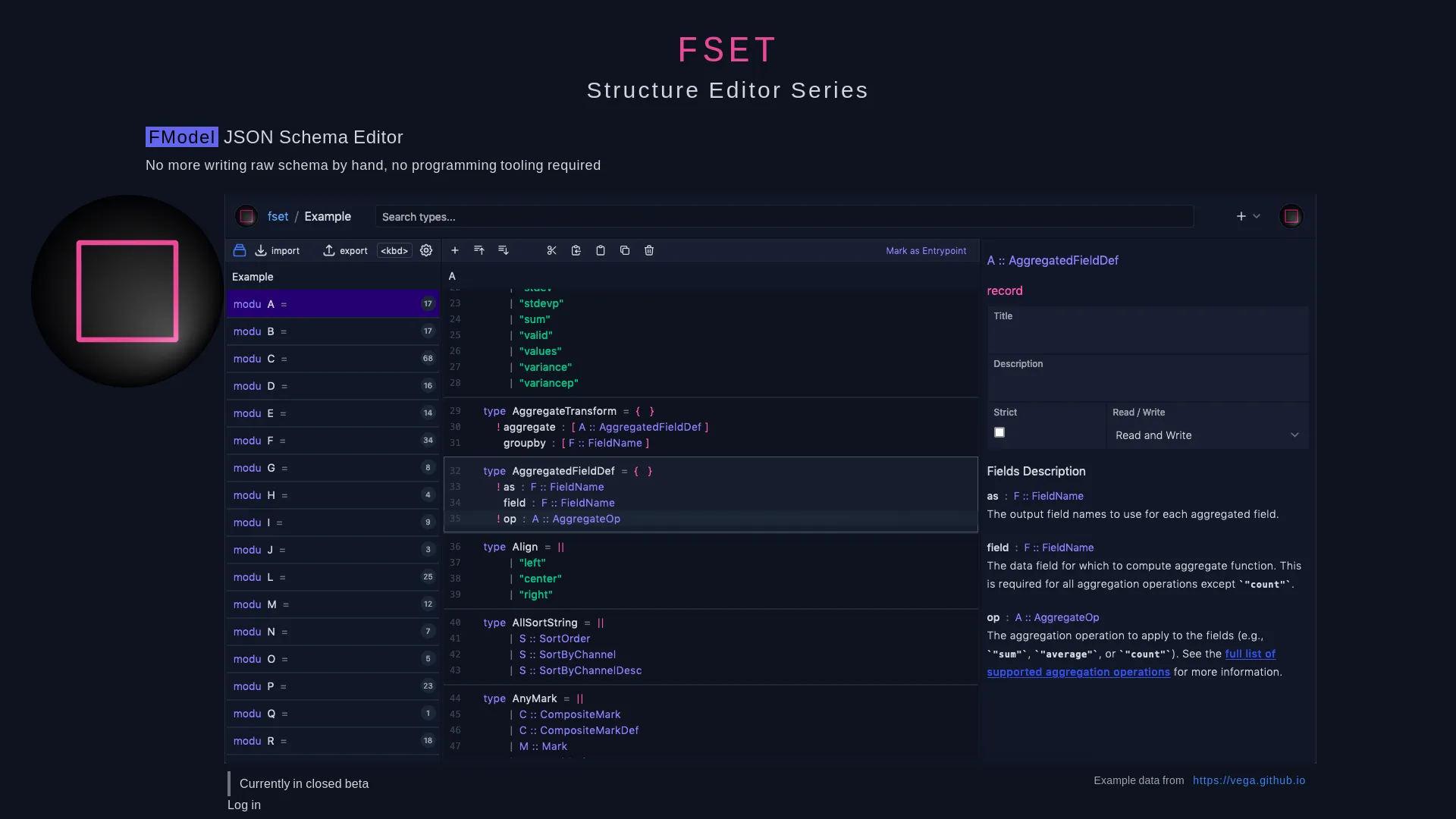 FSET — preview screenshot