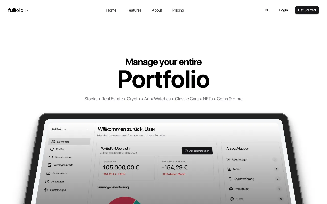 FullFolio — preview screenshot