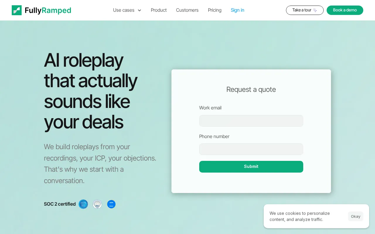 Fullyramped — pricing page