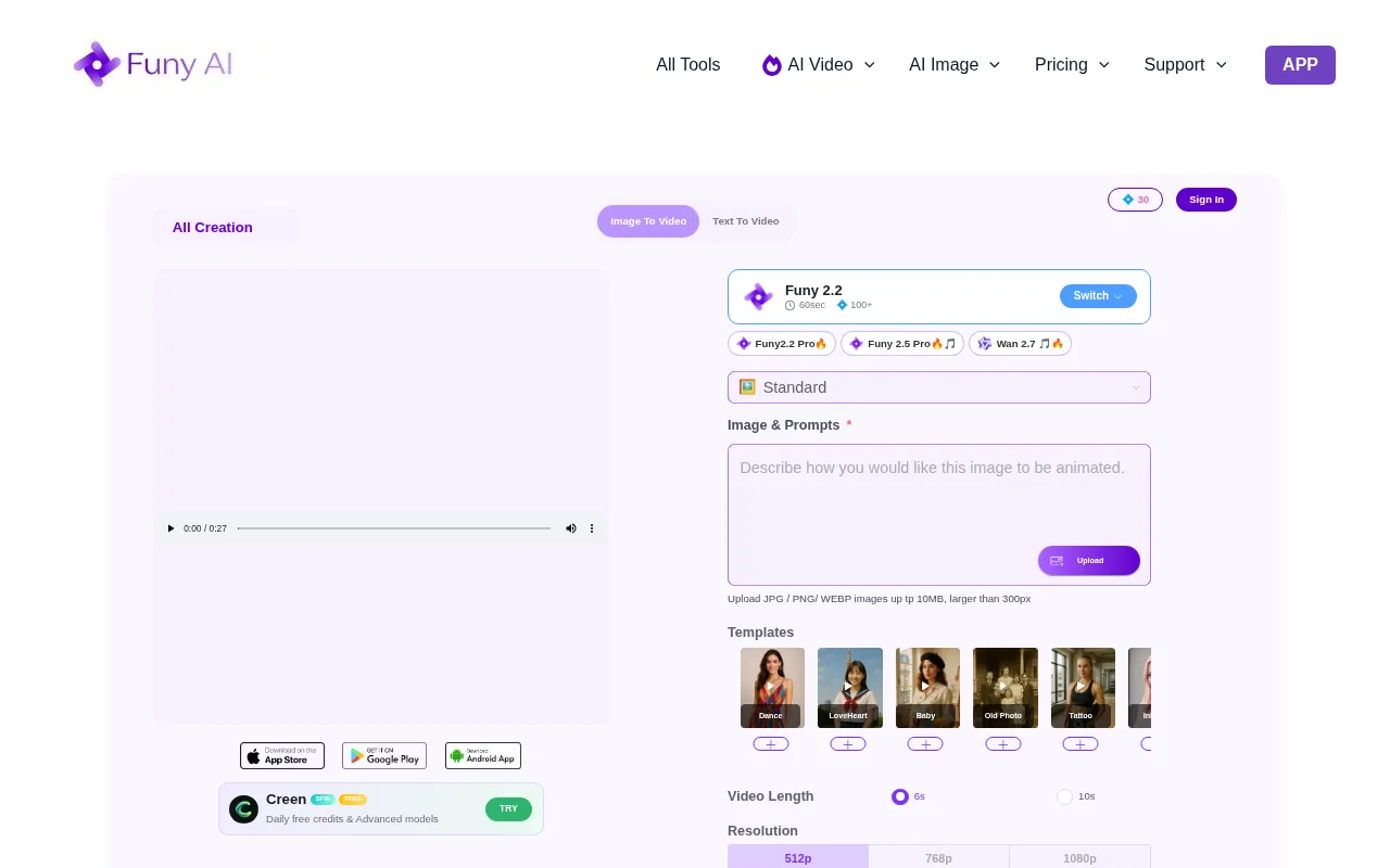Funy AI — preview screenshot
