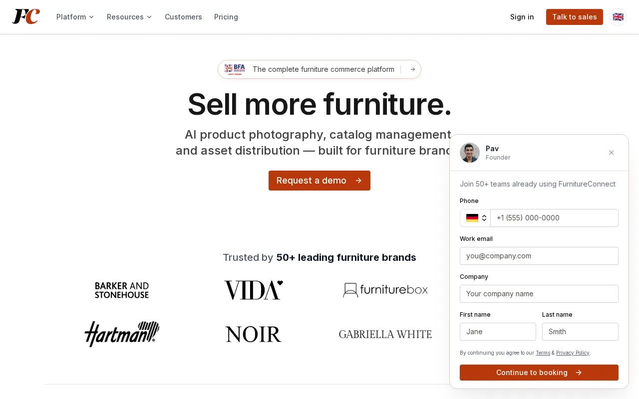 FurnitureConnect — preview screenshot