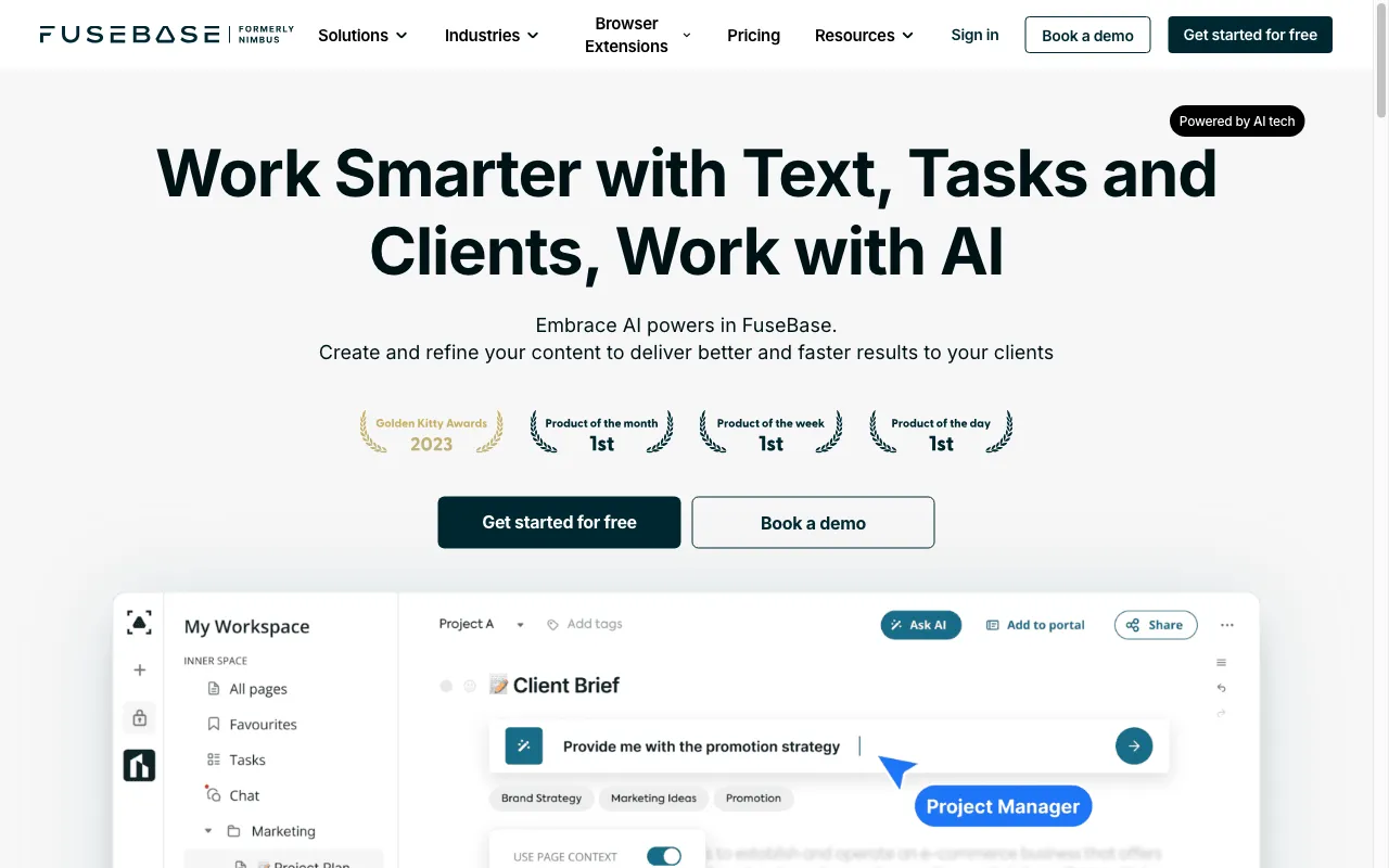 FuseBase AI — preview screenshot