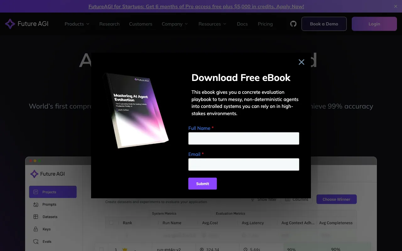 Future AGI — preview screenshot