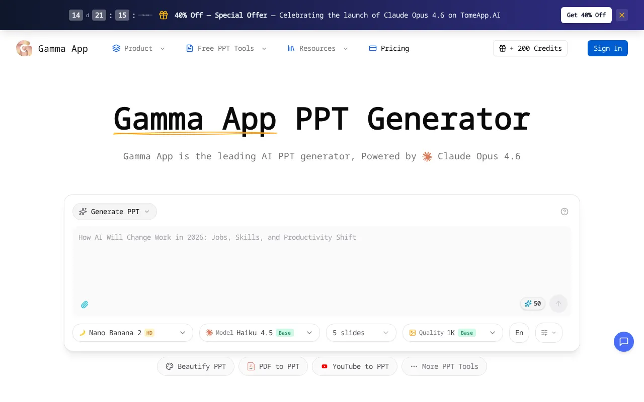 Gamma App — preview screenshot