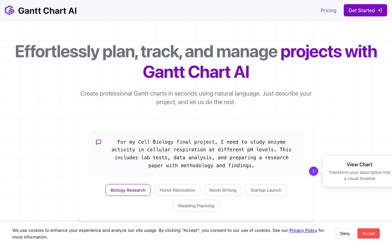 GanttChart.ai — preview screenshot