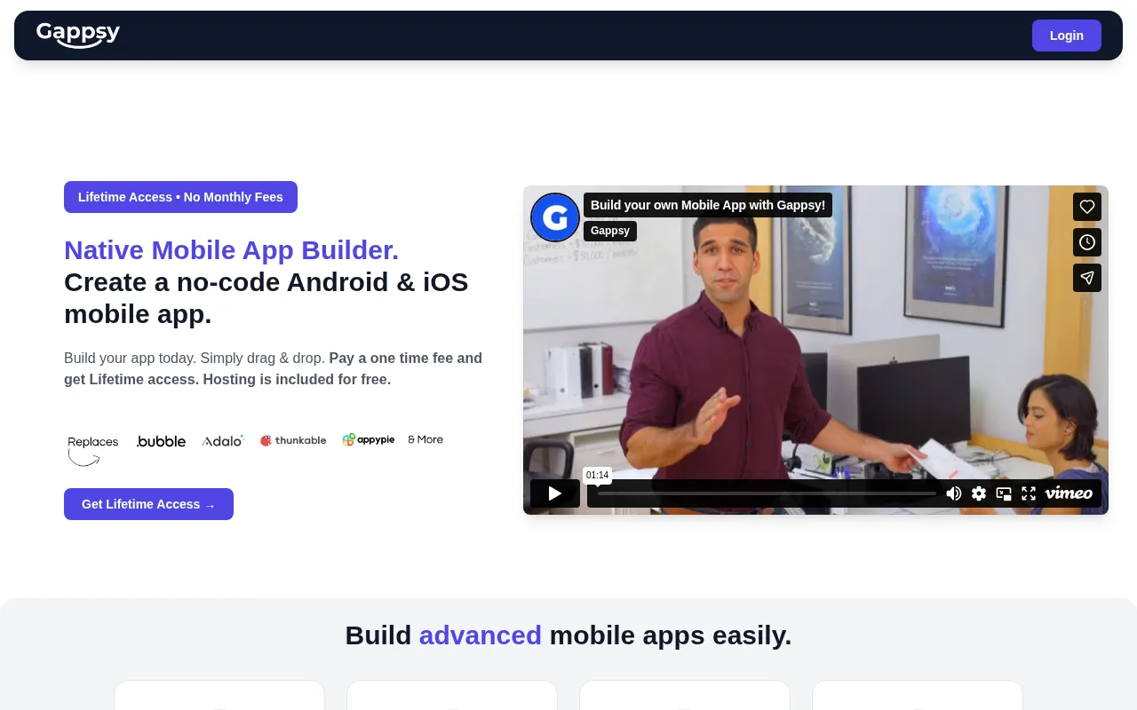 Gappsy — pricing page