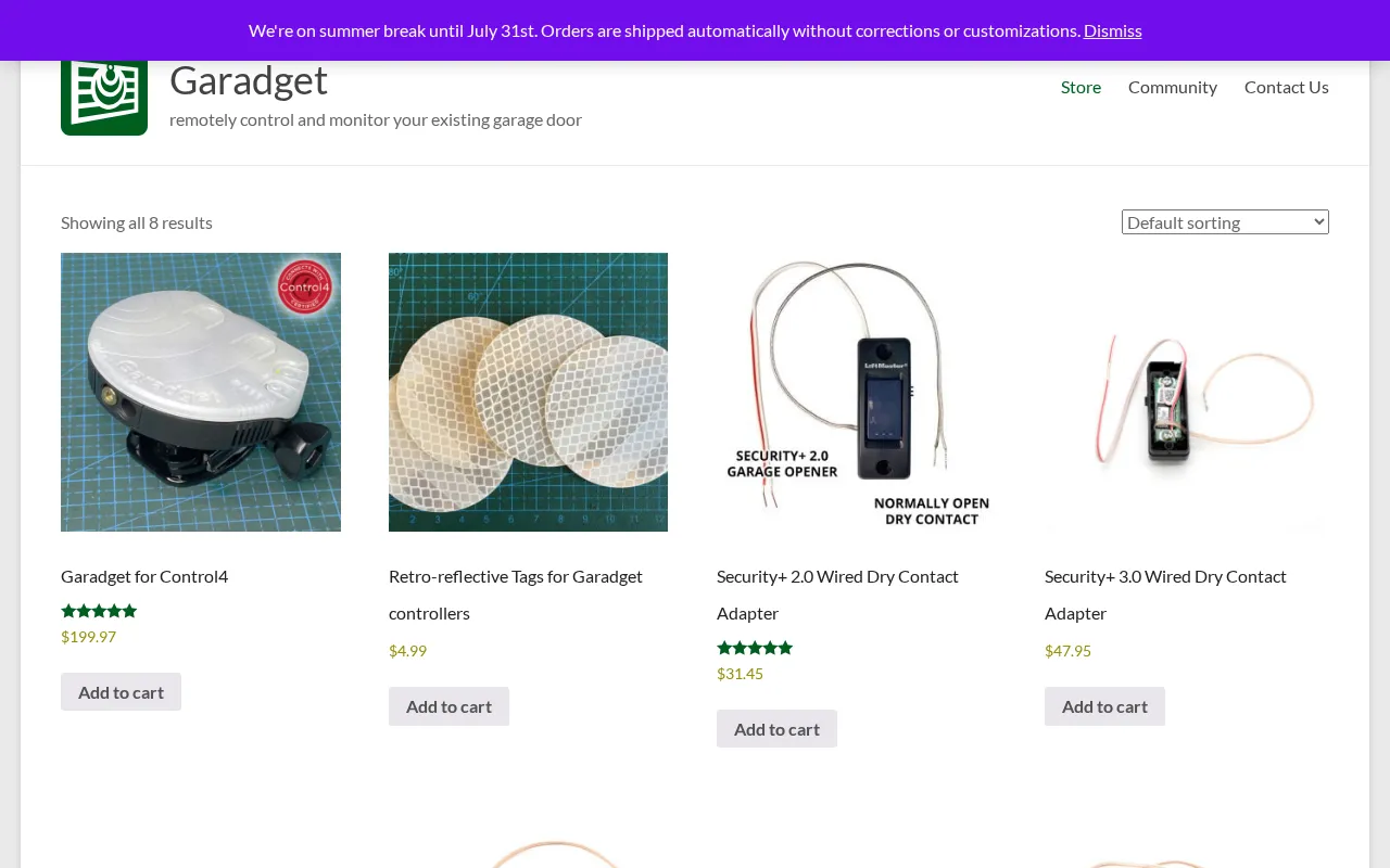 Garadget — preview screenshot