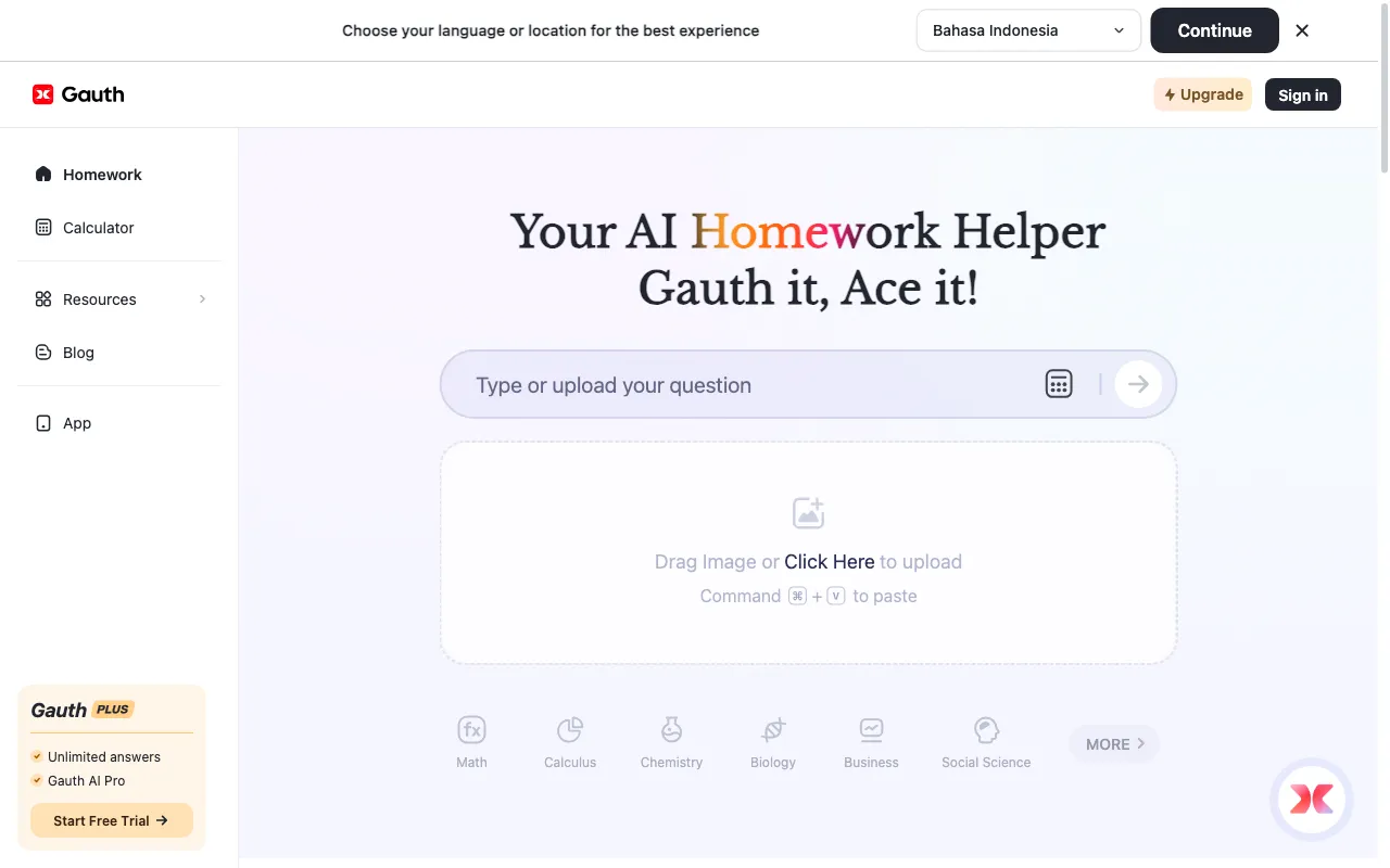 Gauthmath — preview screenshot