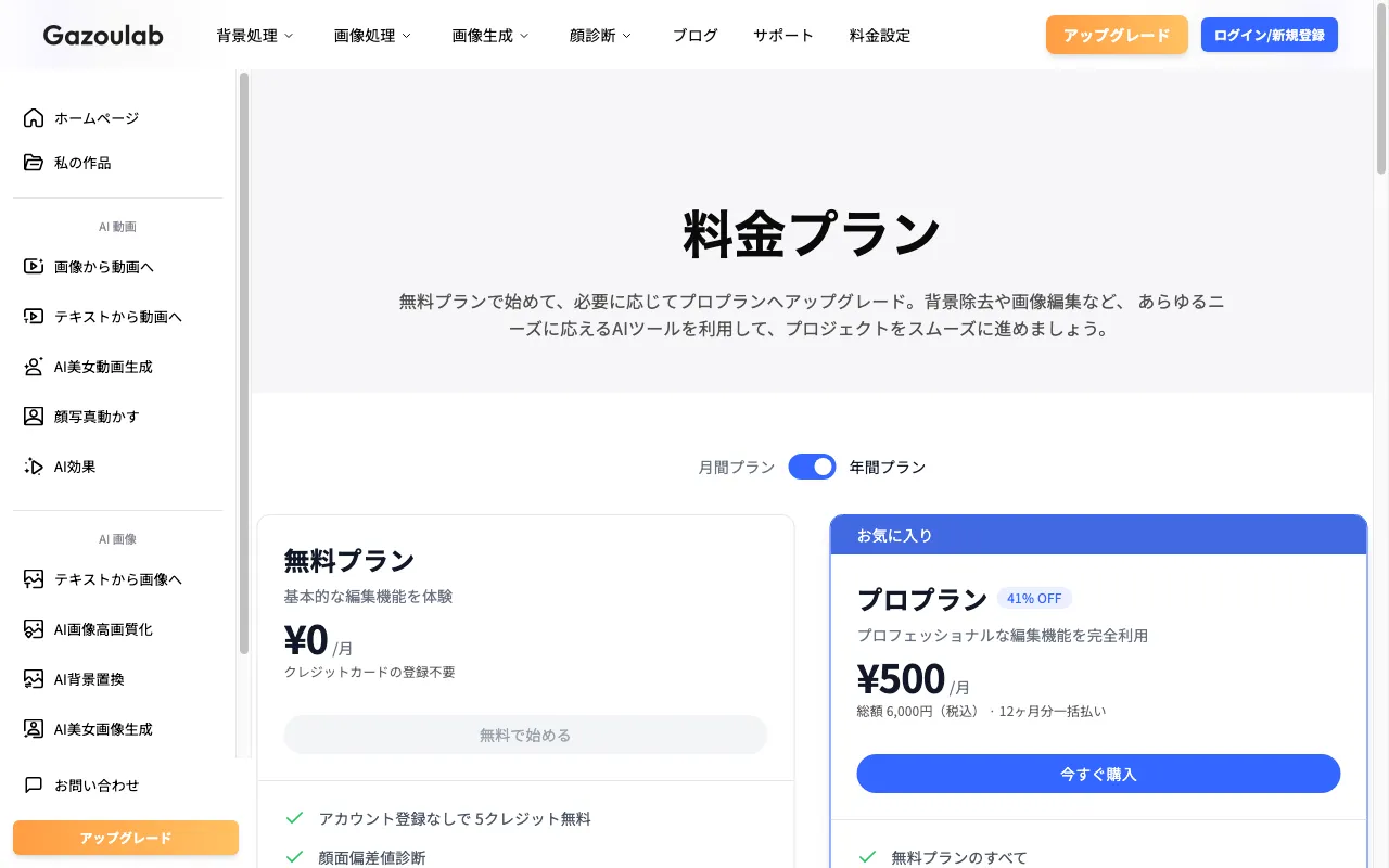 Gazoulab — pricing page