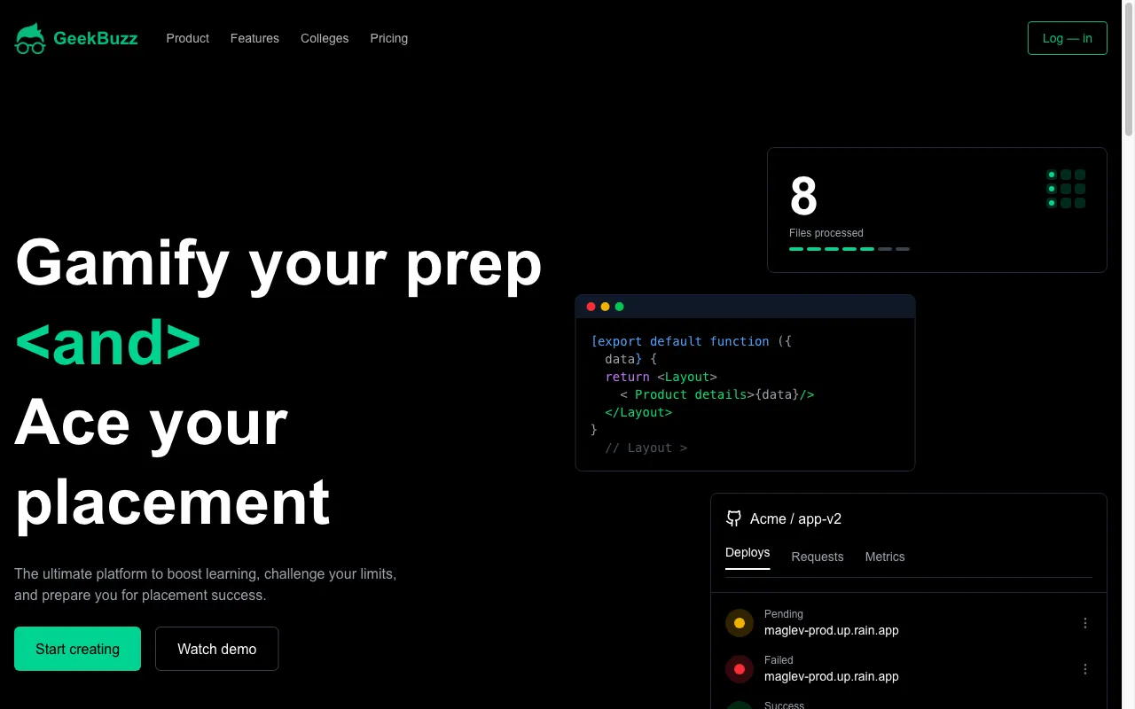 GeekBuzz — preview screenshot
