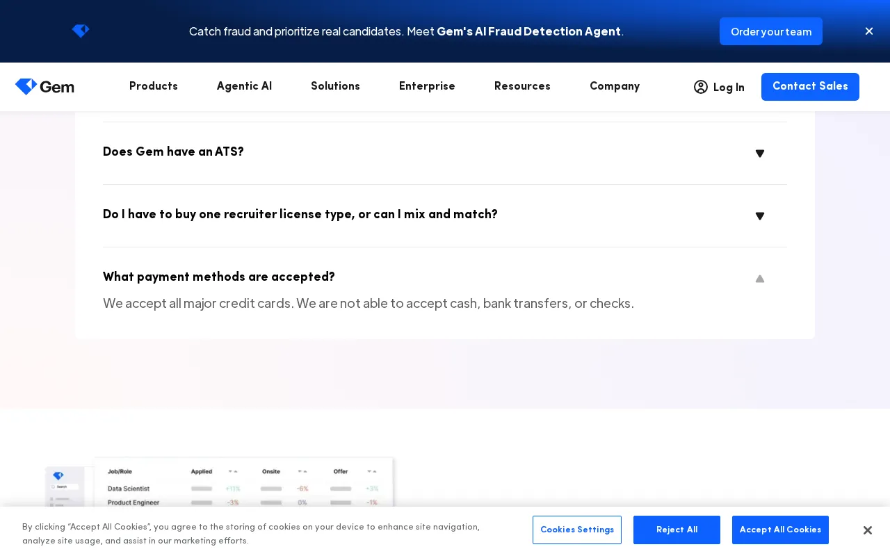 Gem — pricing page