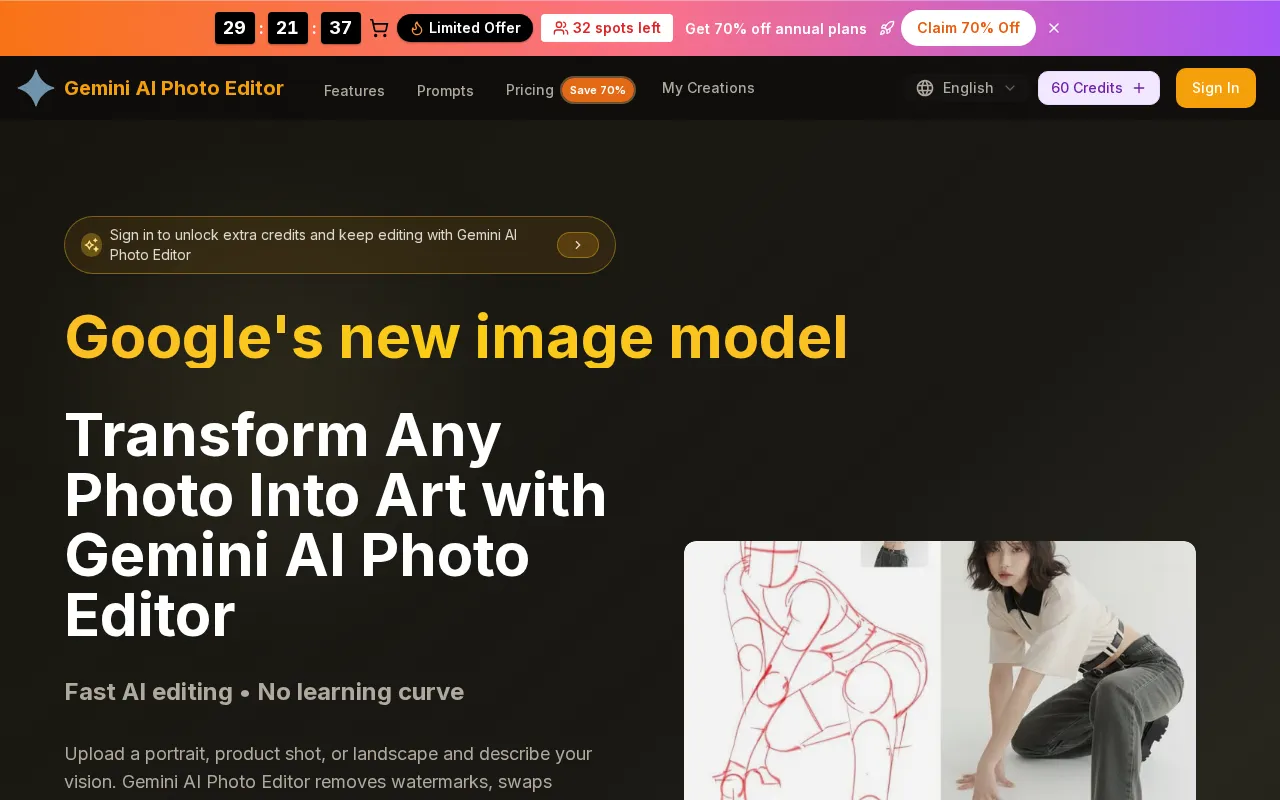 Gemini AI Photo Editor — preview screenshot