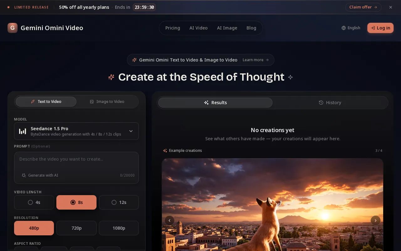 Gemini Omini Video — preview screenshot