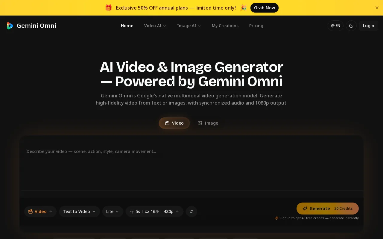 Gemini Omni — preview screenshot