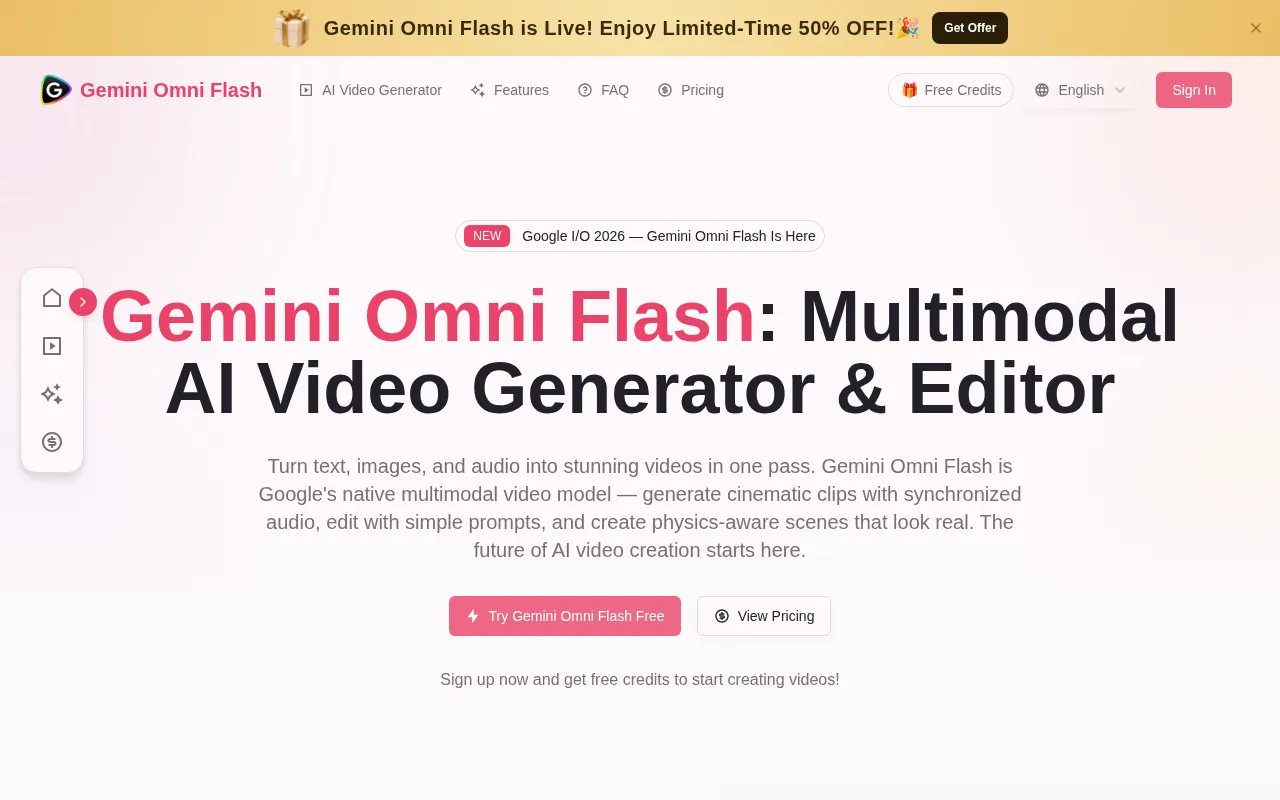 Gemini Omni Flash — preview screenshot