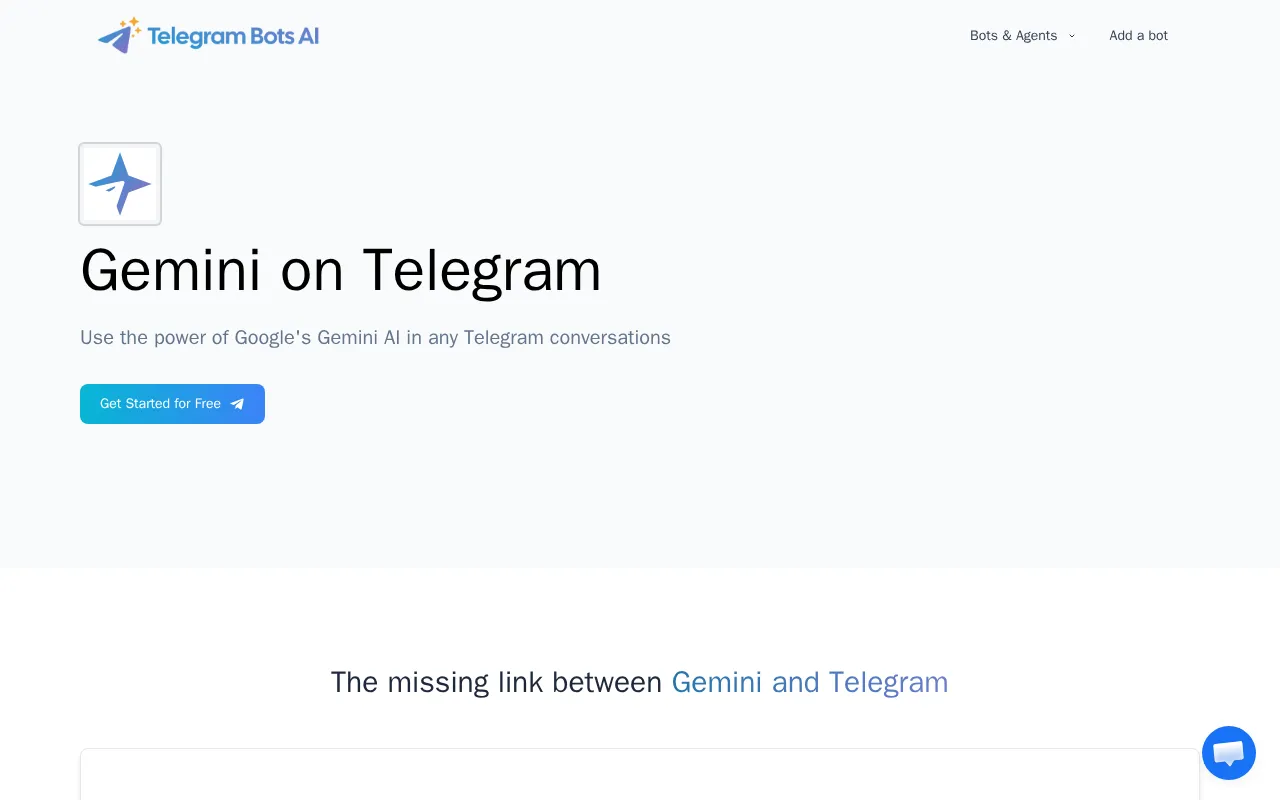 Gemini on Telegram — preview screenshot