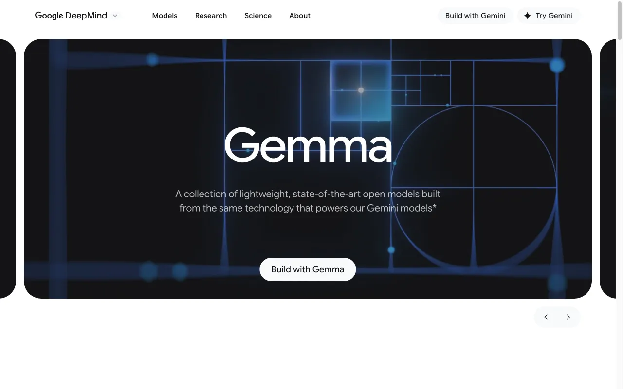 Gemma Open Models by Google — preview screenshot