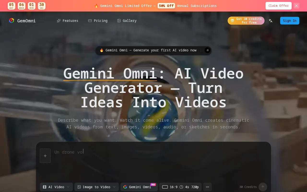 gemomni.com — preview screenshot