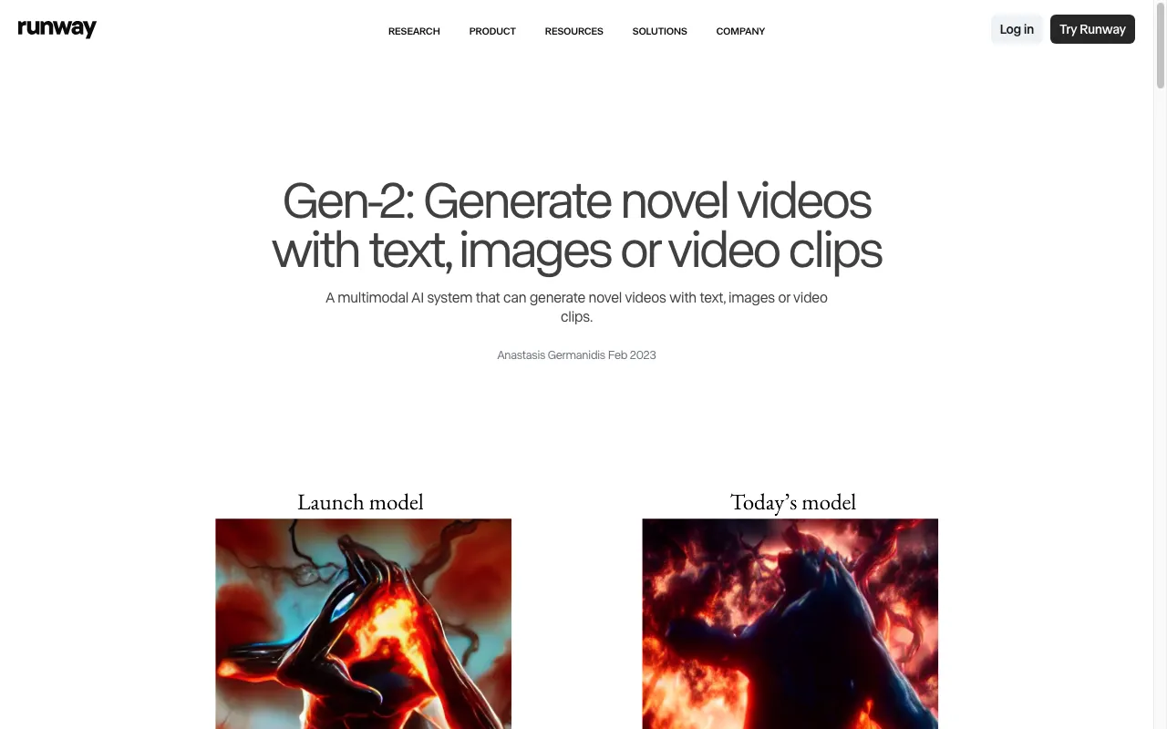 Gen-2 by Runway — preview screenshot