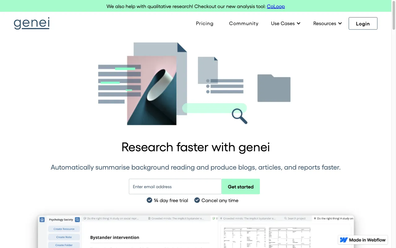 Genei — preview screenshot