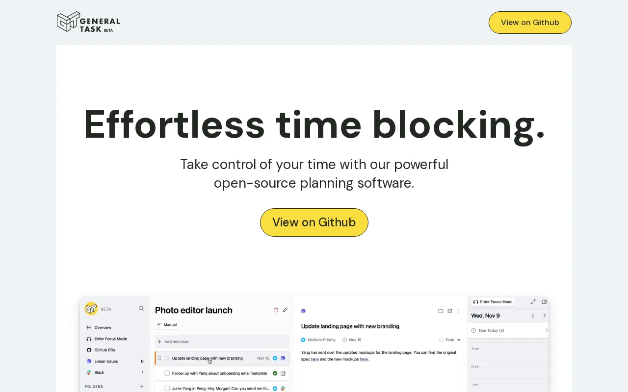 General Task — preview screenshot