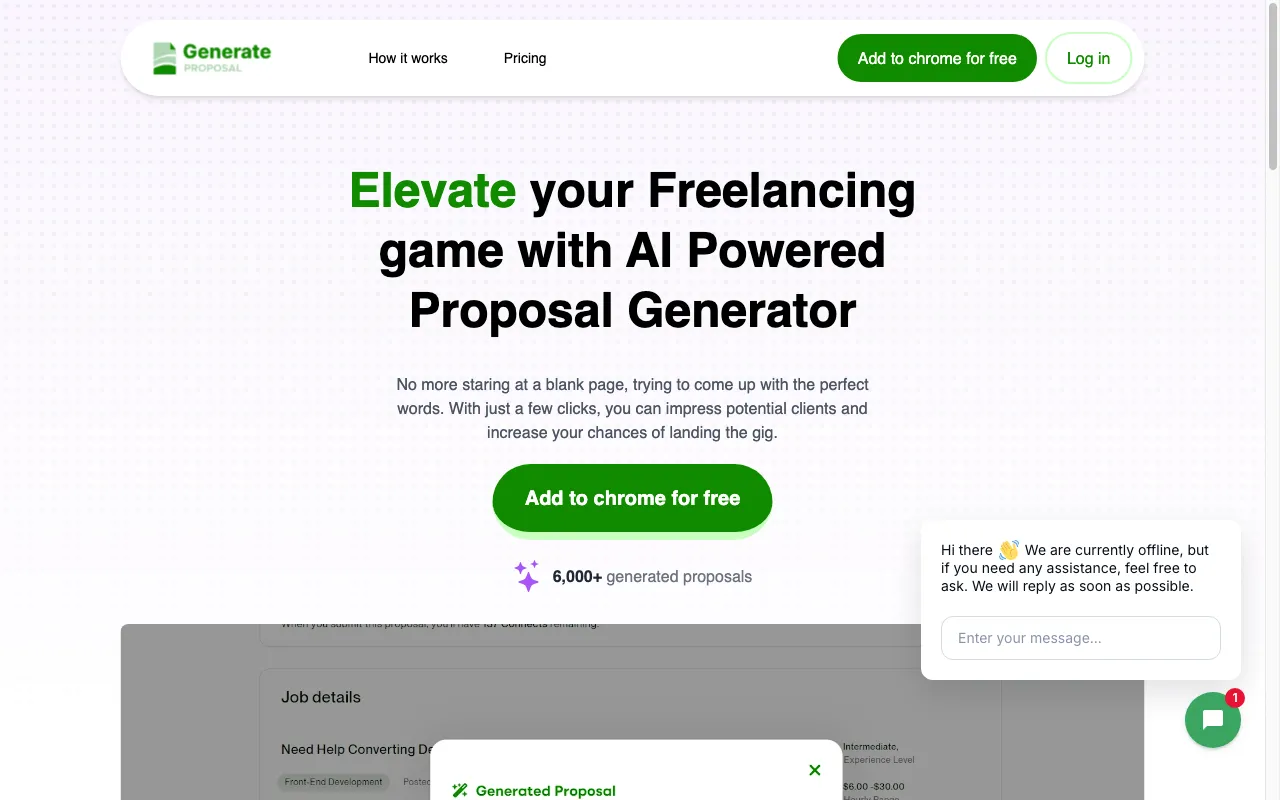Generate Proposal — preview screenshot