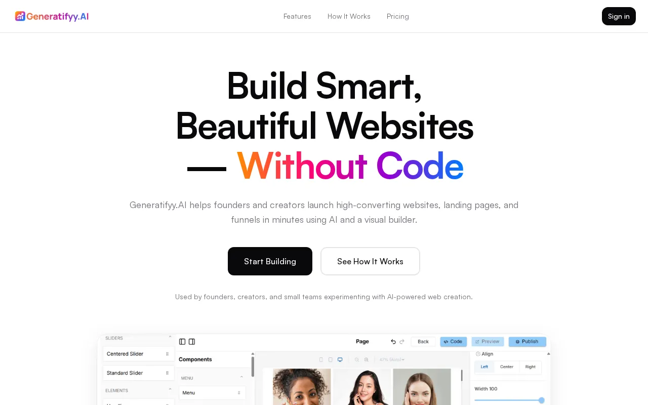 Generatifyy.AI — preview screenshot