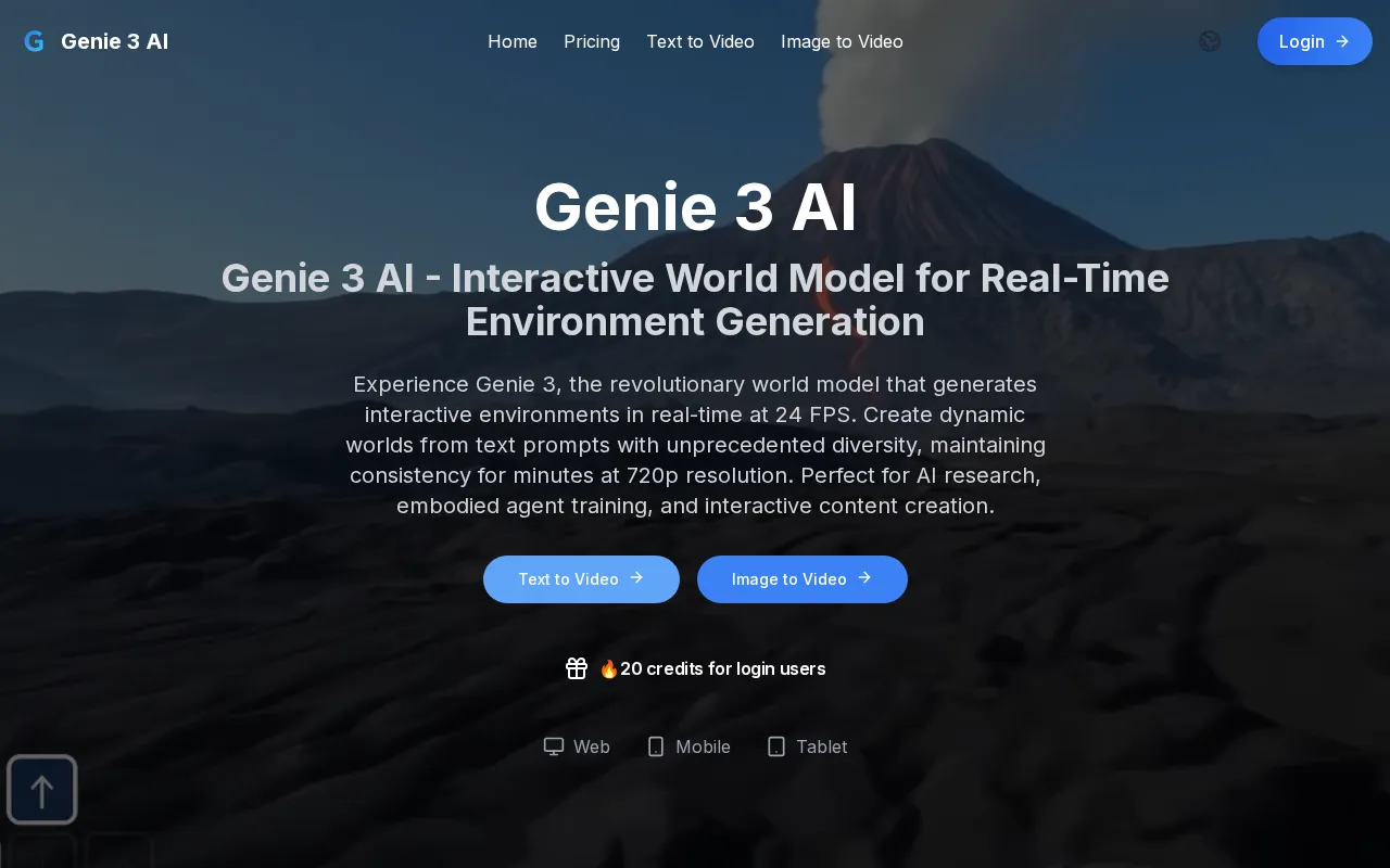Genie 3 AI — preview screenshot