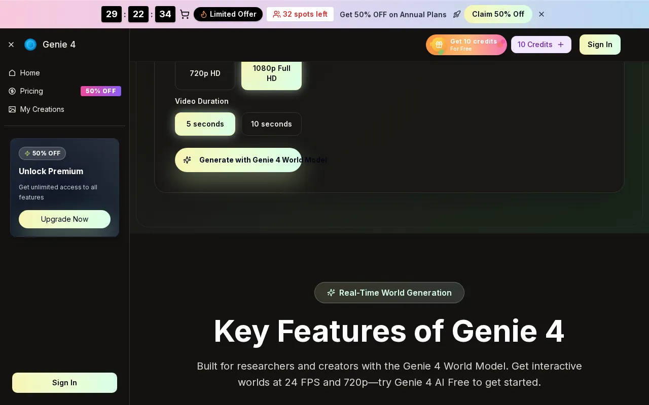Genie 4 — preview screenshot
