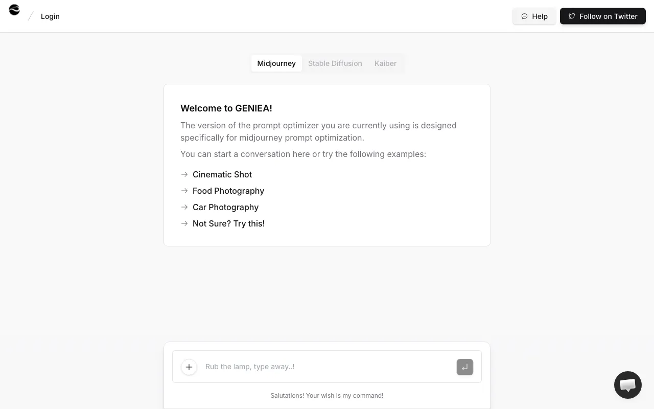 Geniea — preview screenshot