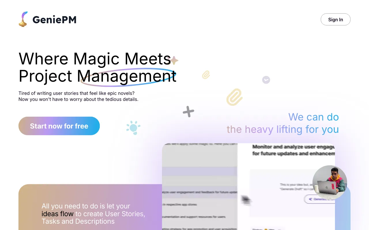 GeniePM — preview screenshot