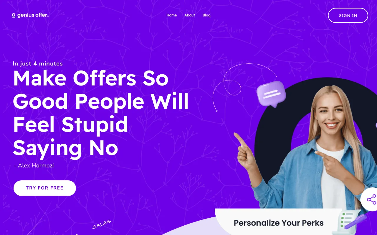 Genius Offer AI — preview screenshot