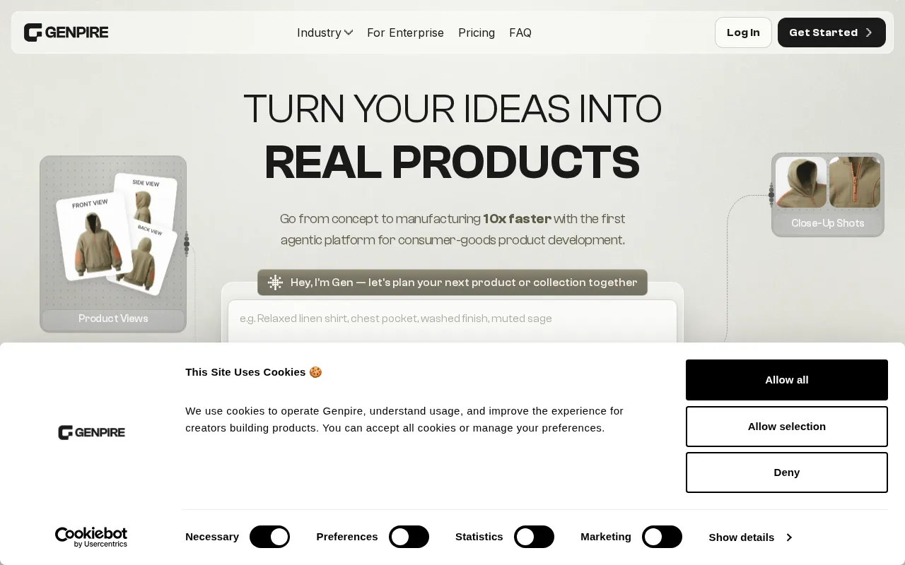 Genpire — preview screenshot